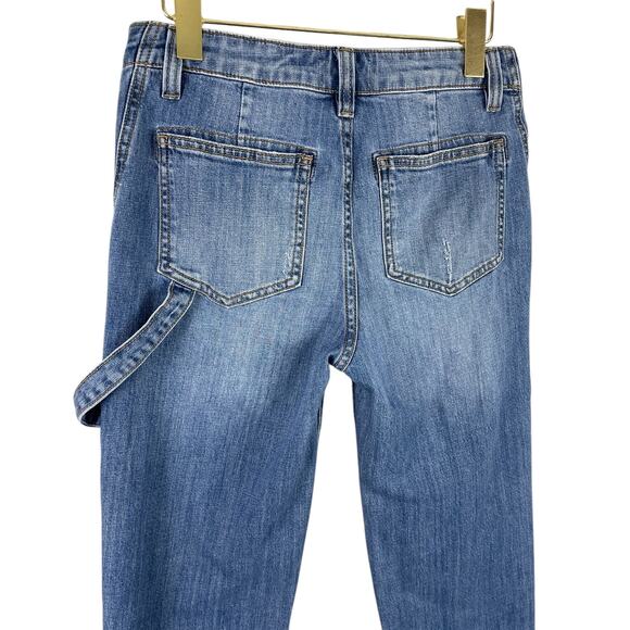 Driftwood Bodega Carpenter Jeans Distressed Cargo Utilitarian Medium Wash Sz 26 - Picture 7 of 10